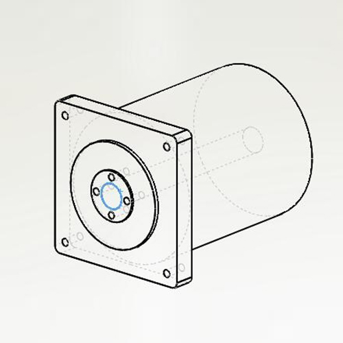 整框電機 外徑70mm； 圓法蘭；方法蘭
